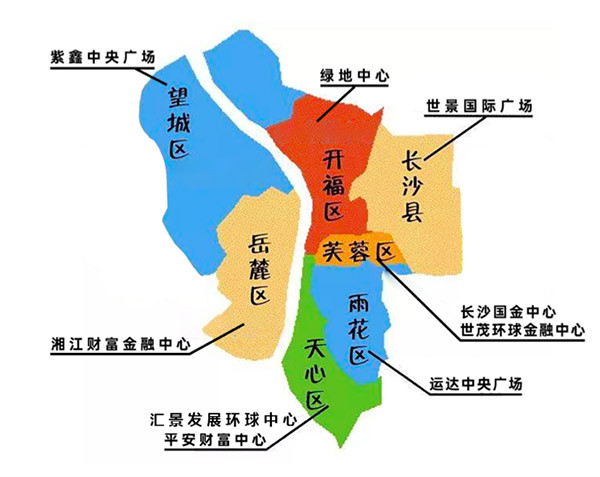 长沙市级行政区图片