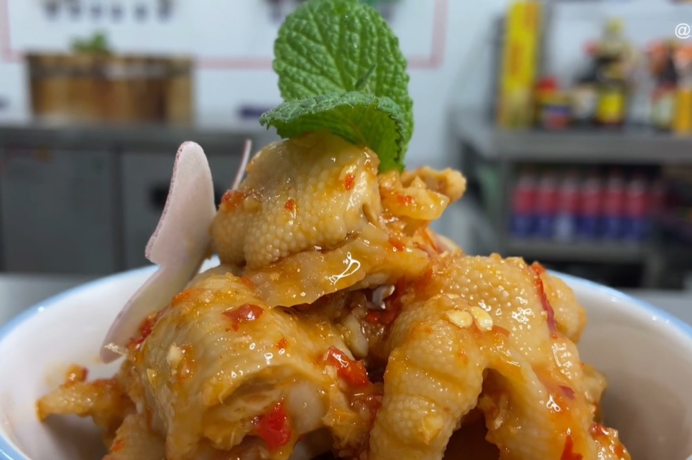 泰式柠檬去骨鸡爪的简单做法,30元的成本,做出两百元的美食