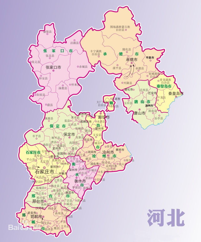 河北省地图高请片版图片