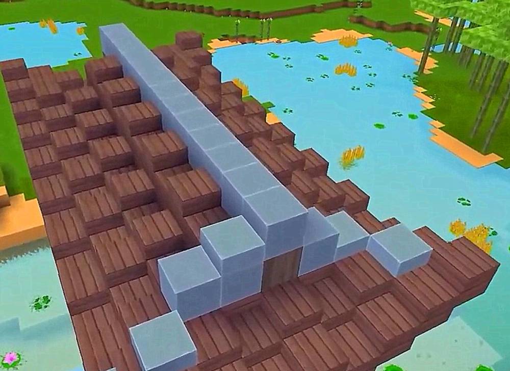 迷你世界设计一条古风桥看起来有氛围还能推广到其他建筑物