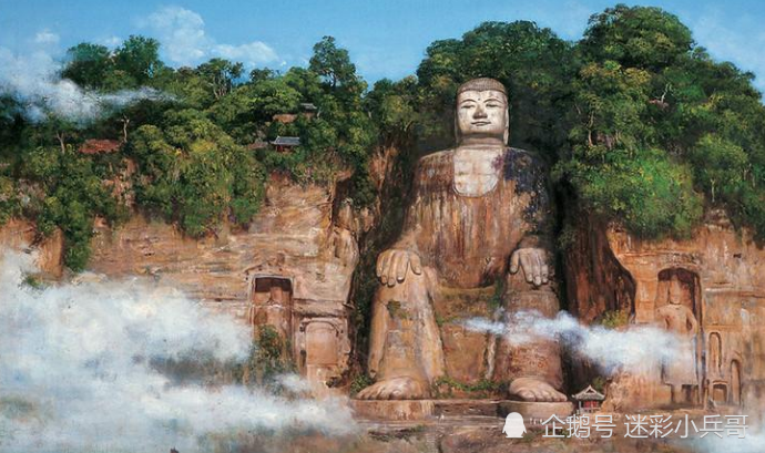 乐山大佛修建在唐朝时期,当时《西游记》中玄奘西天取经的故事已家喻