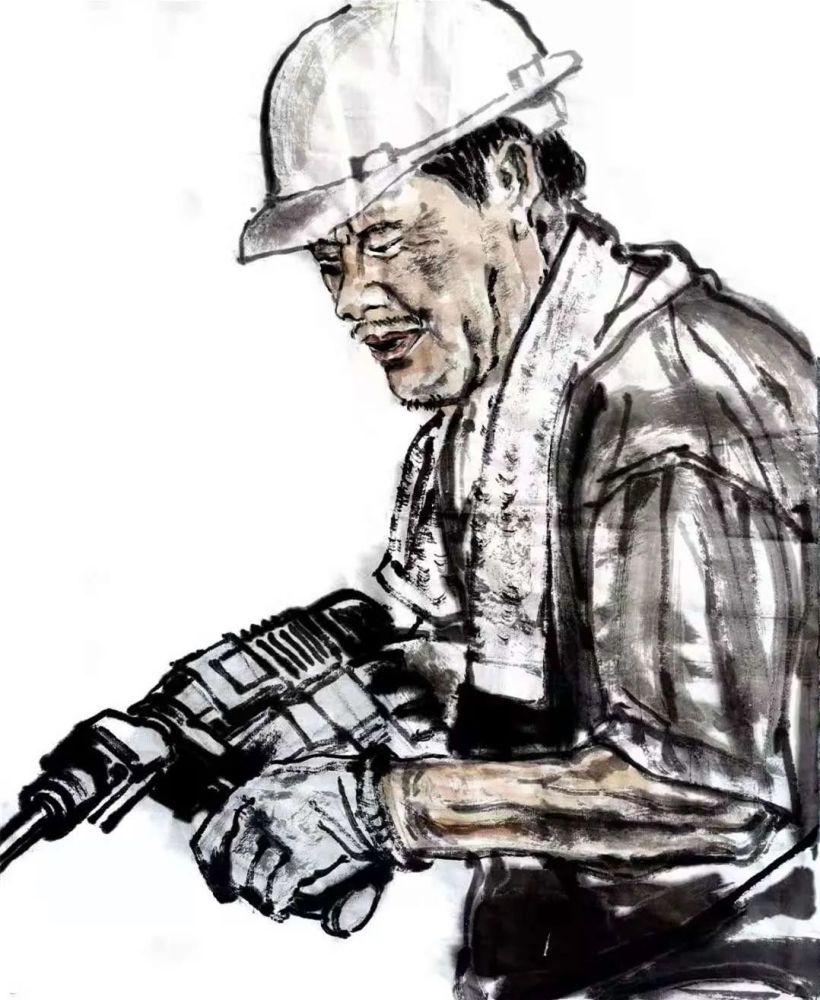 为最美劳动者点赞遂宁人用一组中国画展示当代劳动者风采