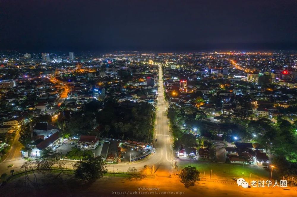 惊艳疫情下夜幕中的老挝万象