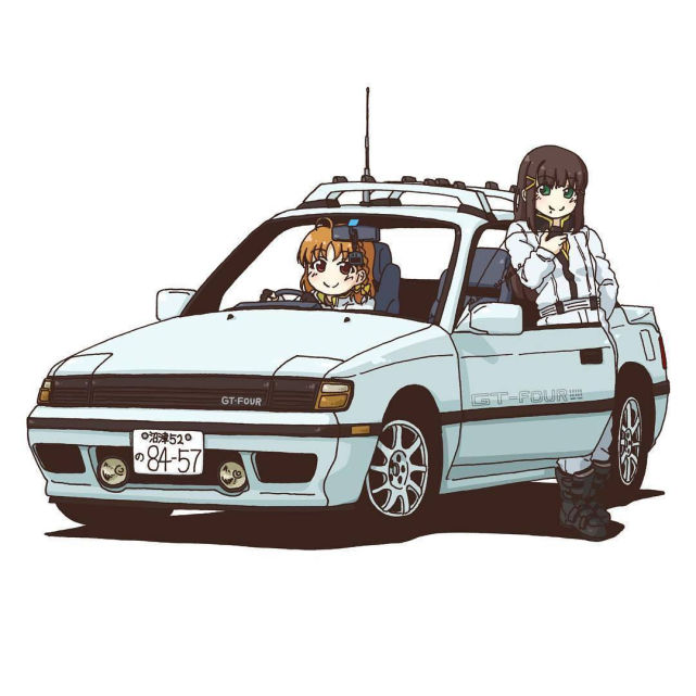 可爱的丰田系列卡通汽车你们喜欢哪个呢