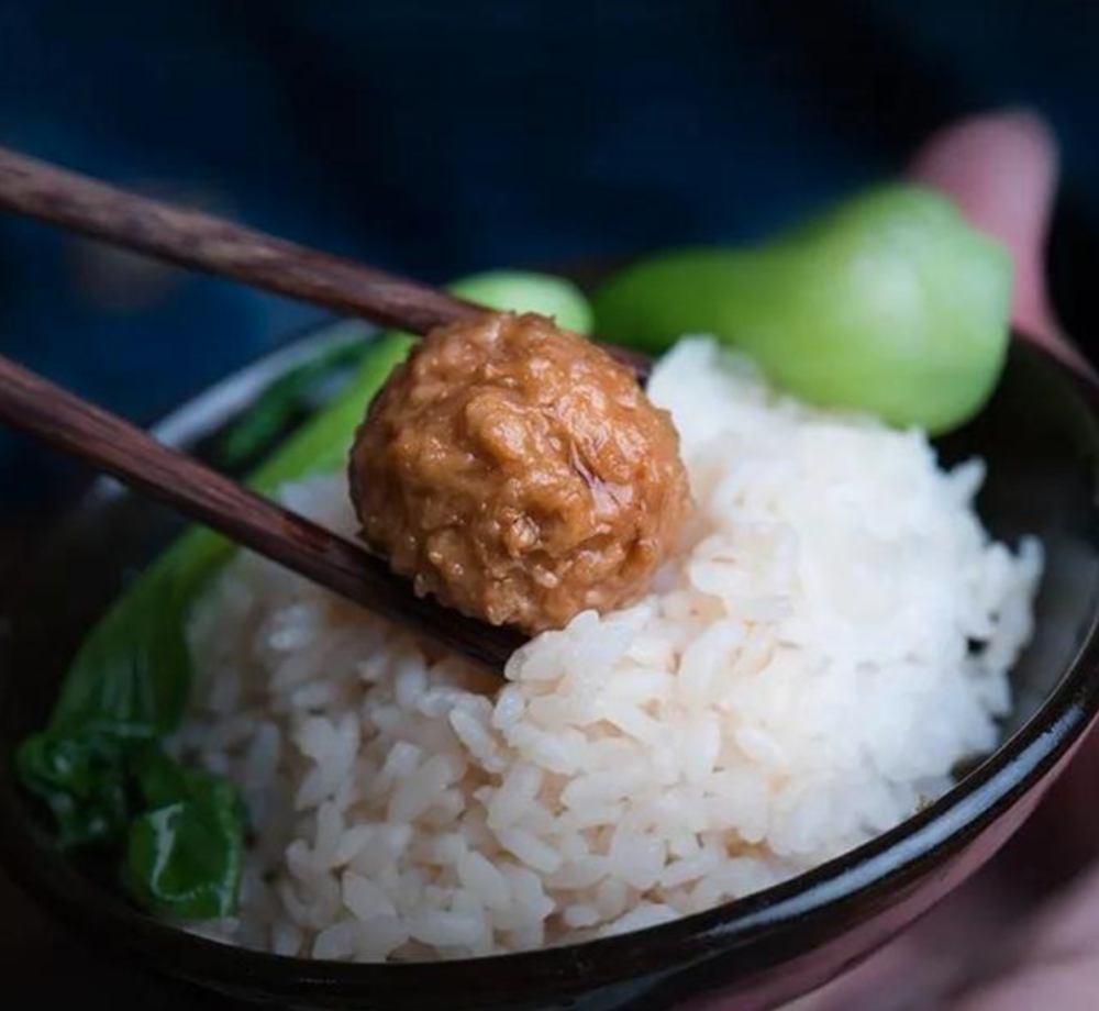 老饭骨小小狮子头水汆非油炸健康又美味