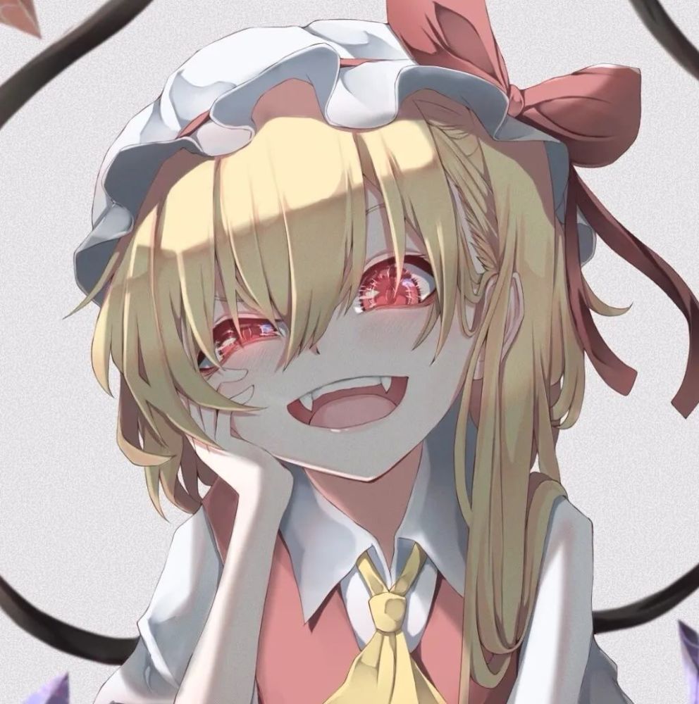 酷炸红眼小姐姐女生头像