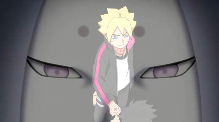 两人使用"楔"的力量进行切磋,川木对"楔"掌握得比较熟练,对漩涡博人手