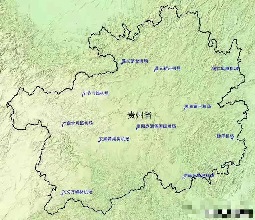 貴州11個機場地域分佈:龍洞堡機場吞吐量最多,安順有黃果樹機場_騰訊