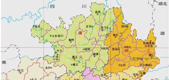 四川省的遵義總計下轄有5個縣為何被劃入了貴州省