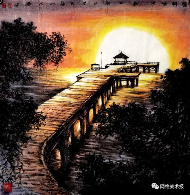 著名画家王焕波应邀参展中国画名家邀请展，庆祝建党100周年