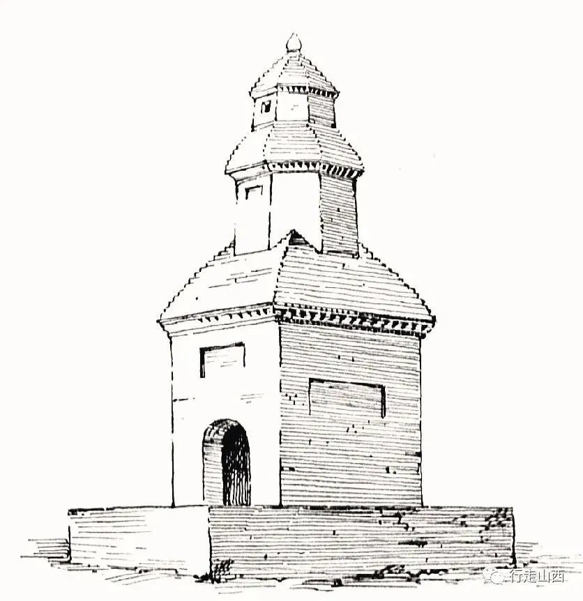 山西骄傲百年塔影