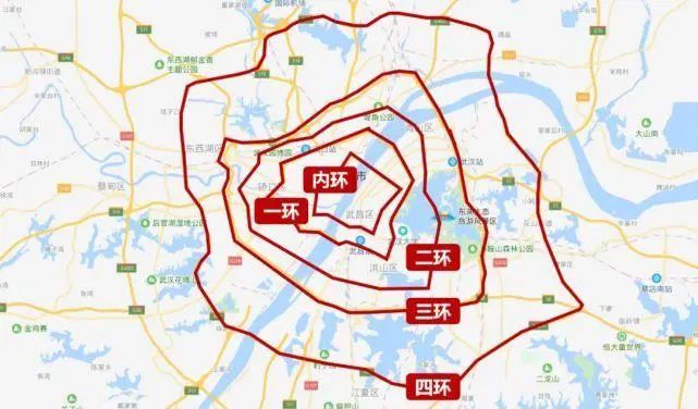 第二,武汉现有的二环线和三环线,在汉口和汉阳区域基本是平行的,但是