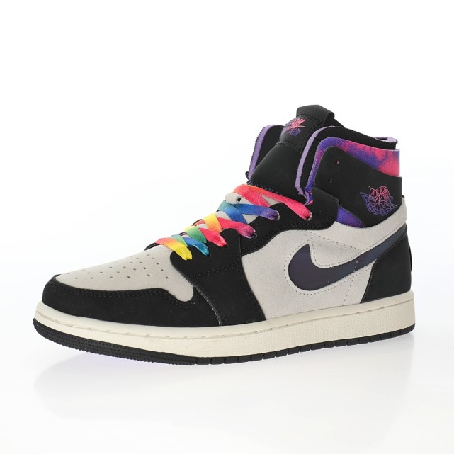 aj1乔丹一代中帮经典复古文化休闲运动篮球鞋黑白紫大巴黎