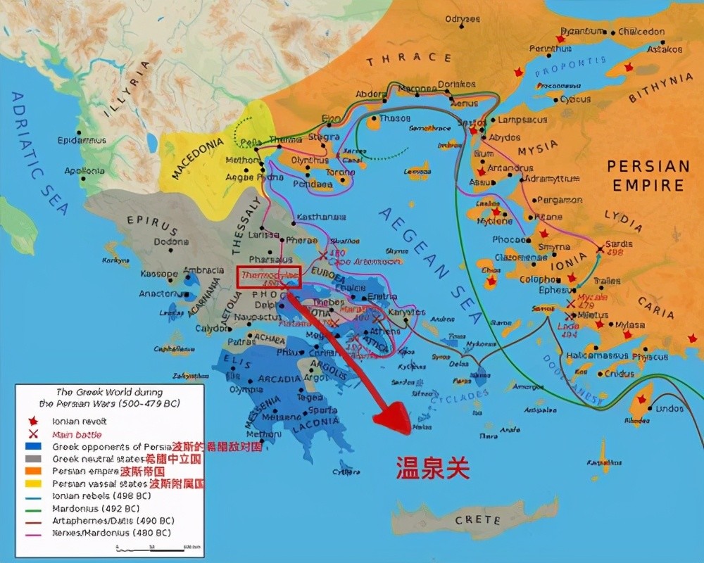 真实的温泉关战役:斯巴达300勇士,只战死298人,国王被枭首示众