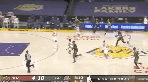 湖人一首发常规赛报销 塔克打进关键球,湖人险胜掘金结束3连败