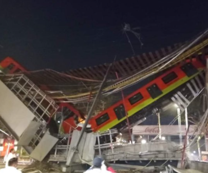 墨西哥首都墨西哥城的地铁12号线发生了地面轨道桥体垮塌事故