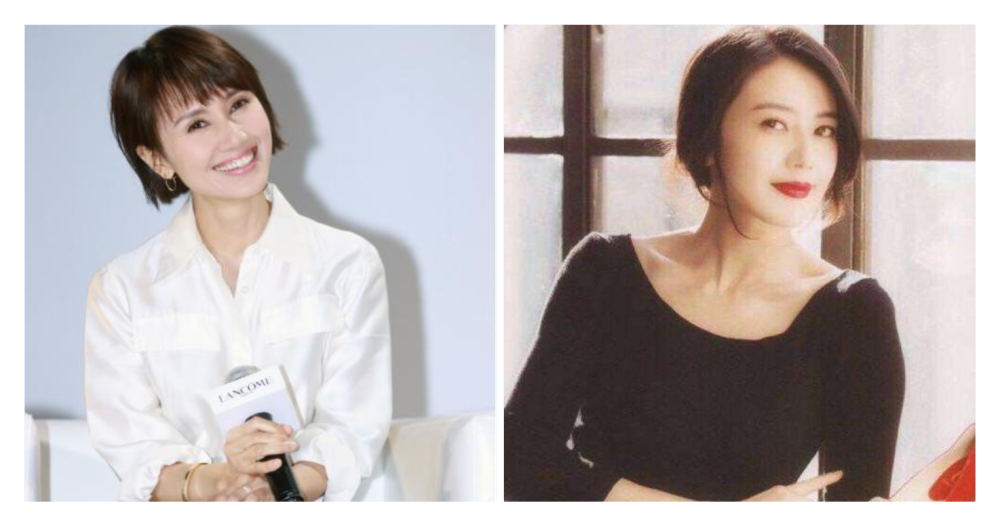 袁泉vs高圆圆同穿衬衫阔腿裤等单品风格相似却美得各有风情