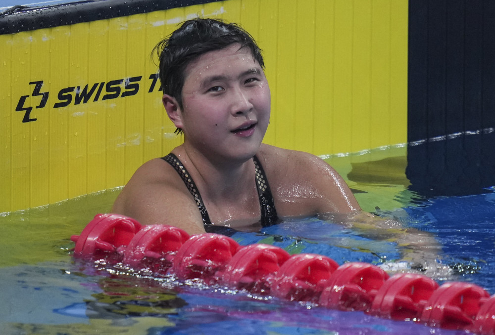 (体育)游泳——全国冠军赛:王简嘉禾获女子1500米自由泳冠军