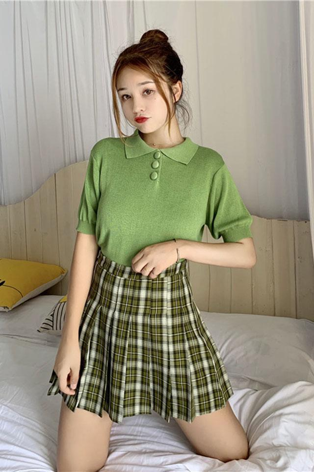 针织短袖搭一切!这么穿又瘦又时髦