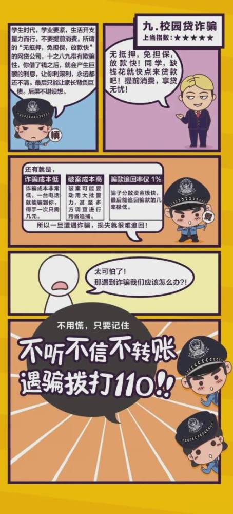如何识别电信网络诈骗套路这组漫画全教你