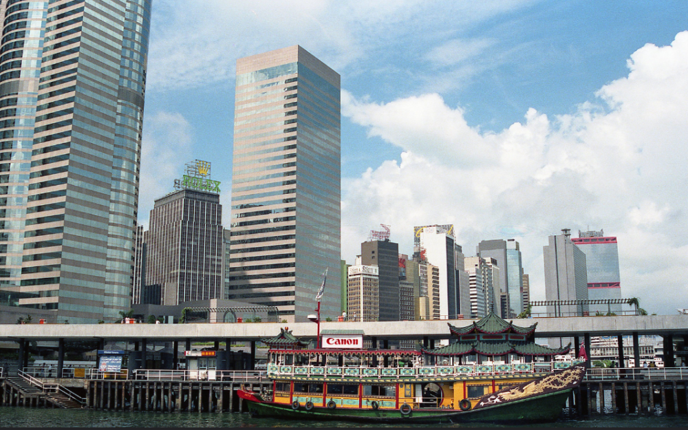 老照片1988年的香港正是香港的黄金时代