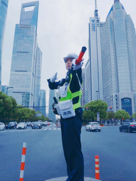 浦东女交警图片