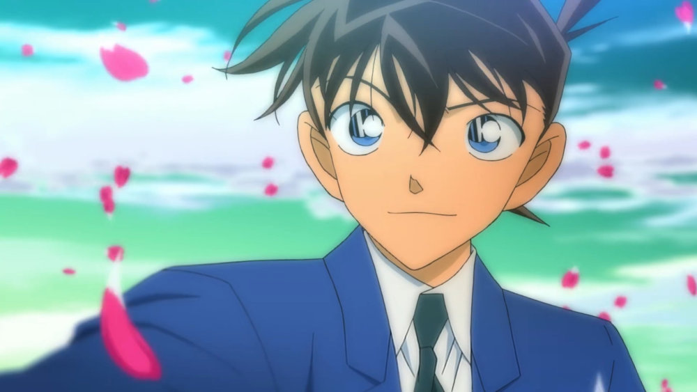 工藤新一的声优山口胜平绘制的新一贺图网友夏威夷学的