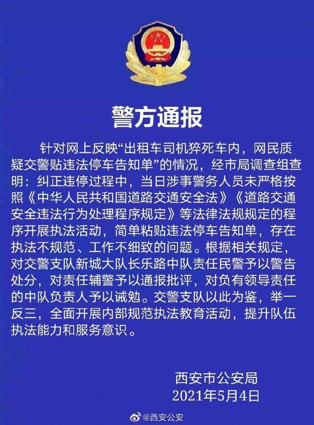 警方通報“的哥猝死仍被貼罰單”：3名警務人員被處理