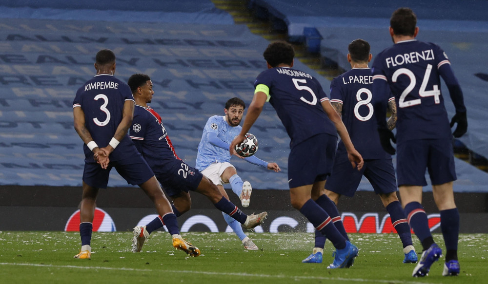 (体育)足球——曼城淘汰"大巴黎"首进欧冠决赛_腾讯新闻