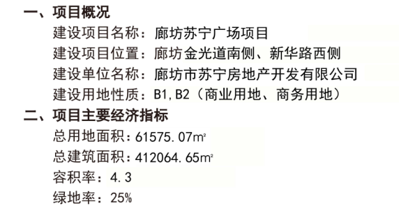 廊坊蘇寧廣場項目最新規劃公示 建設地點 廊視頻快手號