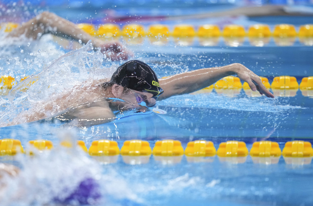 体育游泳全国冠军赛程龙获男子800米自由泳冠军