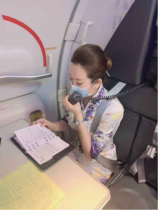 海南航空空姐史婷党员带头作表率真情服务暖人心