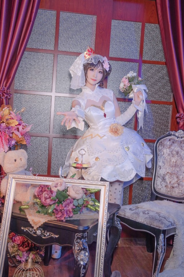 王者榮耀小喬純白花嫁cosplay