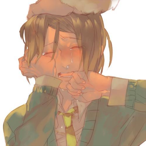 动漫二次元男生头像原来男孩子流泪也这么可爱