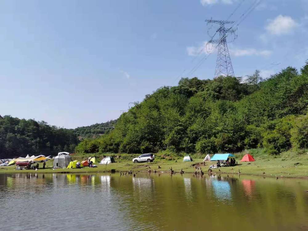 武定干河水库露营地爆满_腾讯新闻
