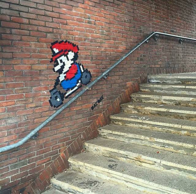 城会玩这些趣味十足的街头涂鸦超治愈