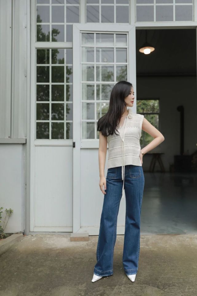 这些牛仔裤塑形效果强,梨型身材穿出修长美感,一米五秒变高个