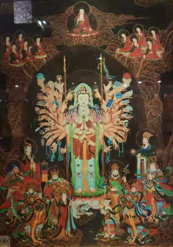 点亮艺术心灯,开启智慧人生一石窟之美·释禅雪油画作品展在广州展出