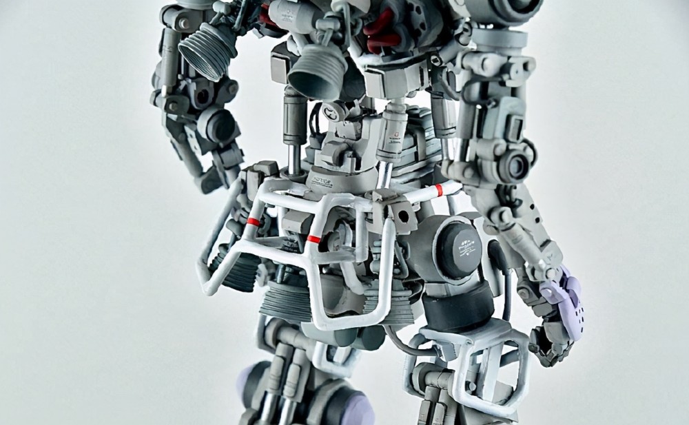 模玩控内构比外甲精彩镂空骨架设计高达系列大魔模型