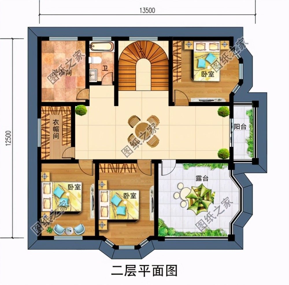别墅设计图,带地下室设计,外观时尚美观图纸介绍:本户型占地150平米