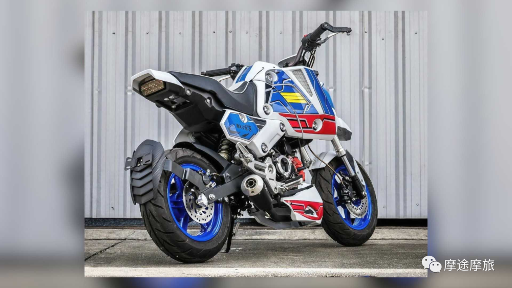 迷你车一秒变钢弹本田msx125钢弹限量版改装秀