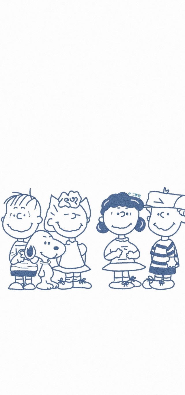 全面屏壁纸丨是白色背景史努比吖