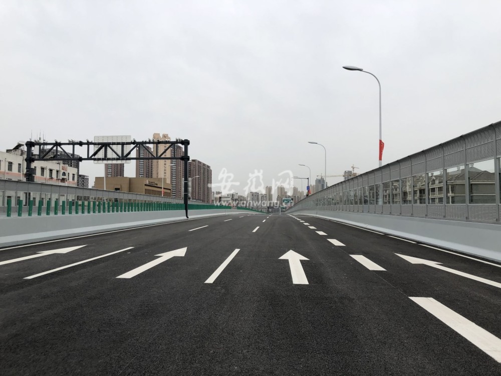 合肥畅通二环北环合武铁路当涂路主线高架桥周六通车