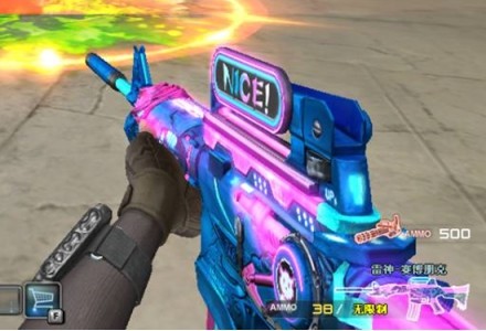 黑骑—冰魄,雷神—赛博朋克绝对是史上颜最高的一款雷神皮肤武器,由湛