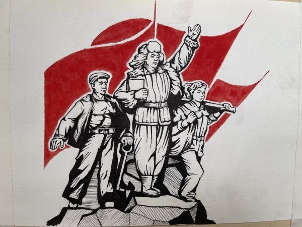 经典美术作品成为党史思政课教材武昌师生跟着画作学党史