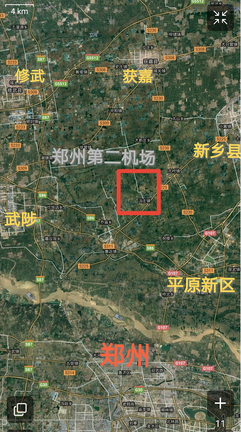 郑州要建第二机场地址就在新乡县边上