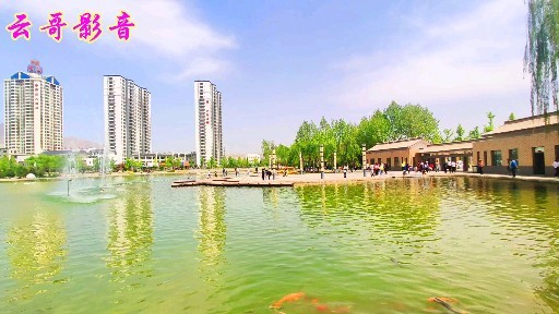 临夏永靖刘家峡新区水上公园真美