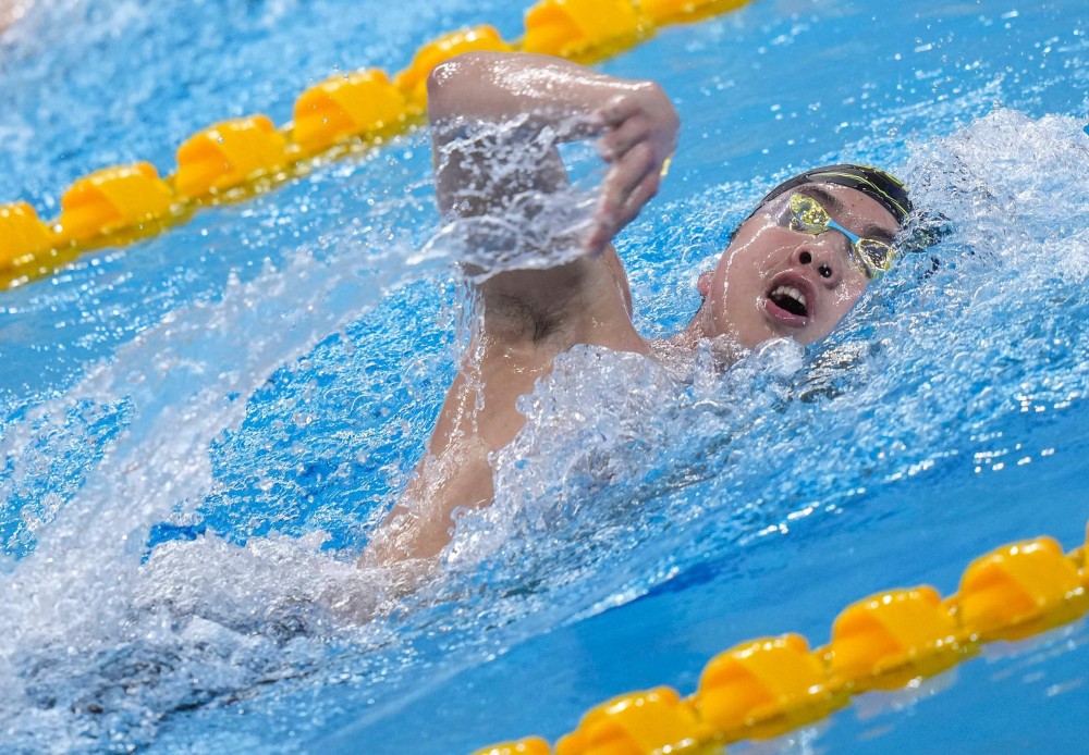 游泳——全国冠军赛:男子1500米自由泳预赛赛况