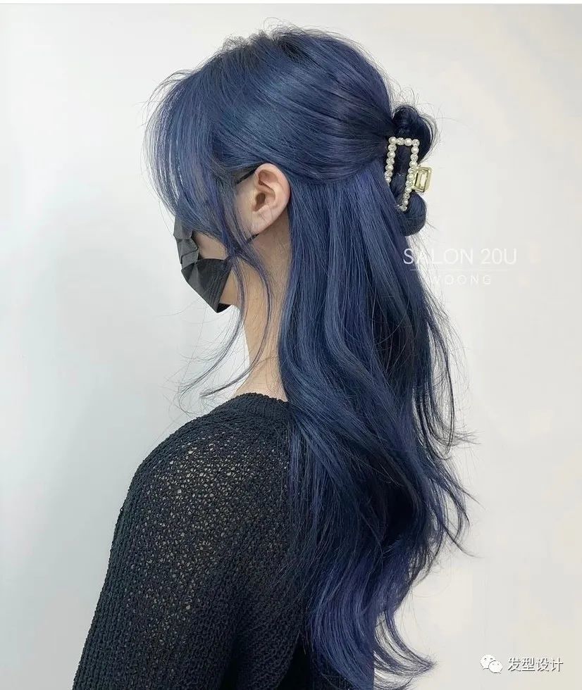 深宝蓝发色好高级