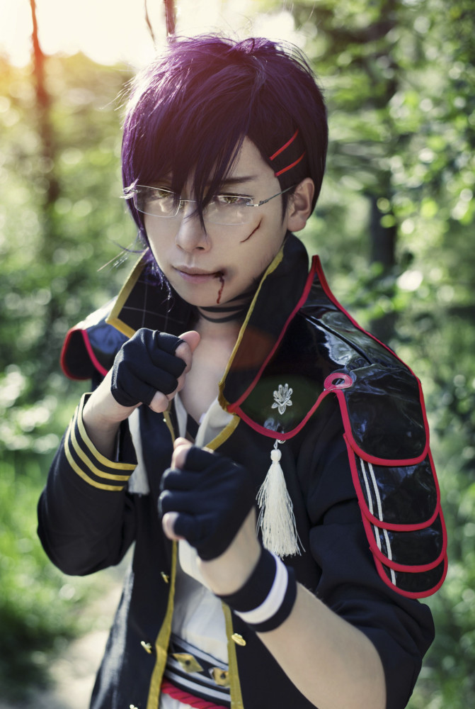 刀剑乱舞明石国行cosplay